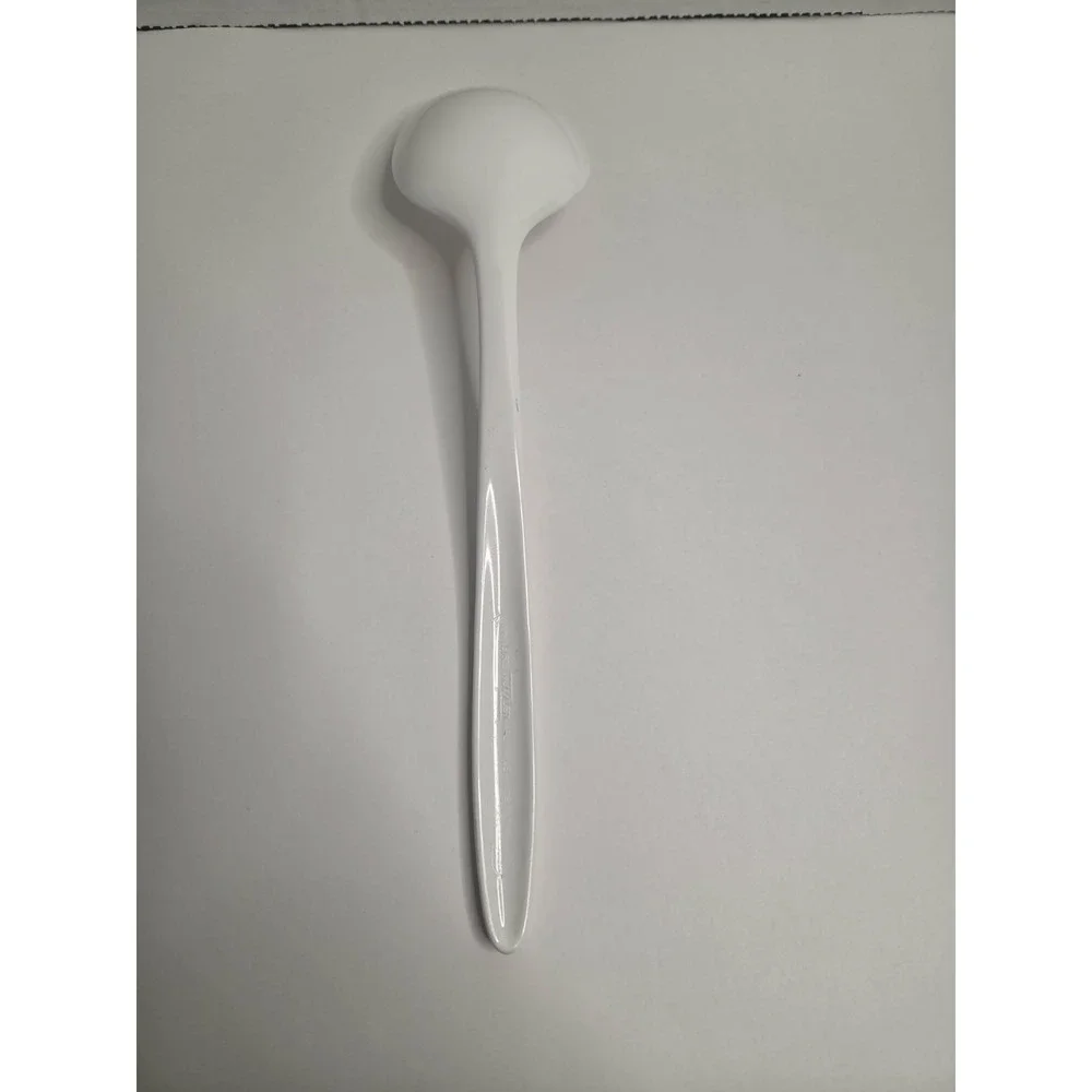 Hutzler Melamine Spoon Solid Serving White #532 Utensil 11.5